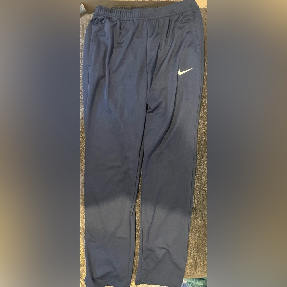 navy nike joggers, dri-fit